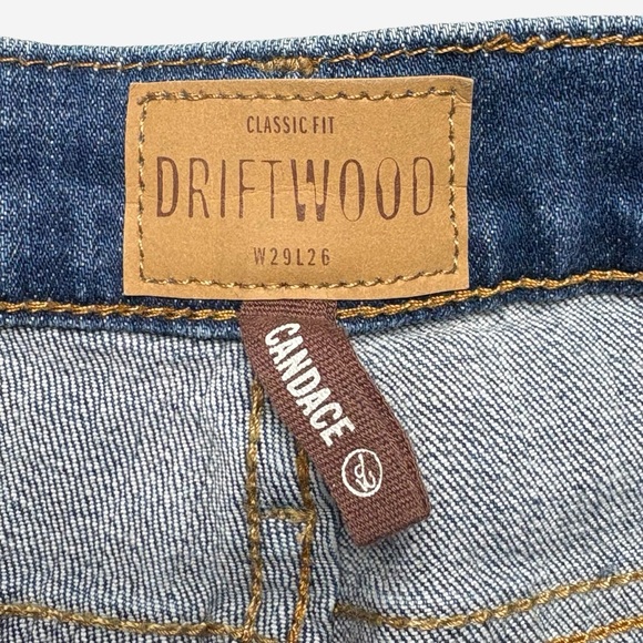 Anthropologie Driftwood Candace Mid-Rise Floral Embroidered Ankle Jeans Size 29 - Picture 14 of 16